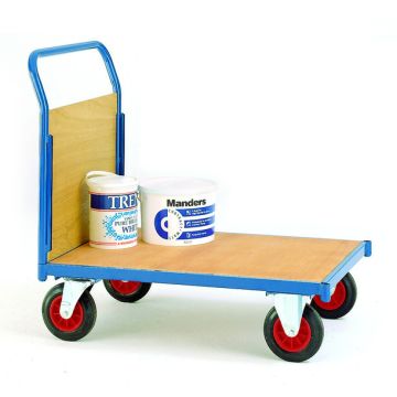 500kg UDL Platform Truck with Timber Panels - Timber Deck